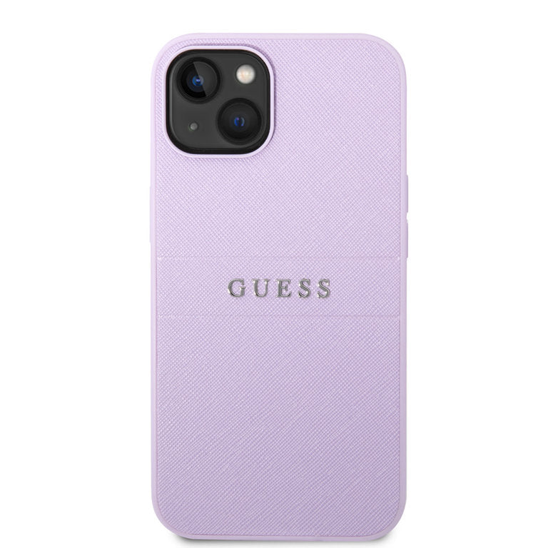 Guess Apple iPhone 14 TPU Beschermend Backcover hoesje - Paars