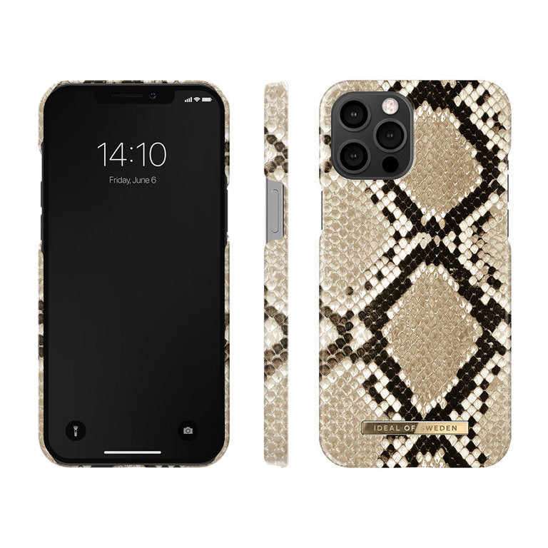 iDeal of Sweden Apple iPhone 12 Pro Max Microfiber Beschermend Backcover hoesje - Snake