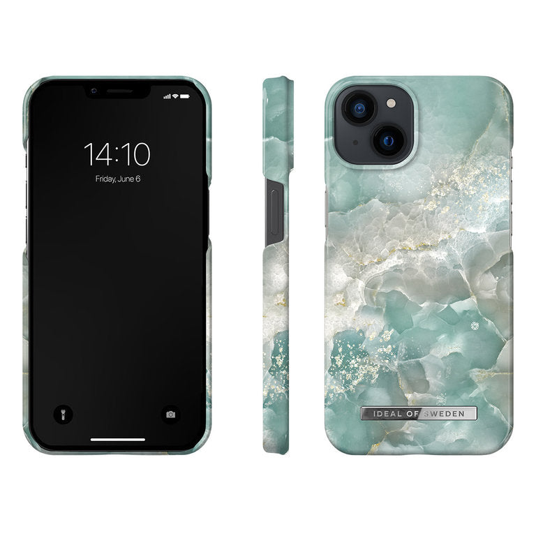 iDeal of Sweden Apple iPhone 13 Microfiber Beschermend Backcover hoesje - Marble