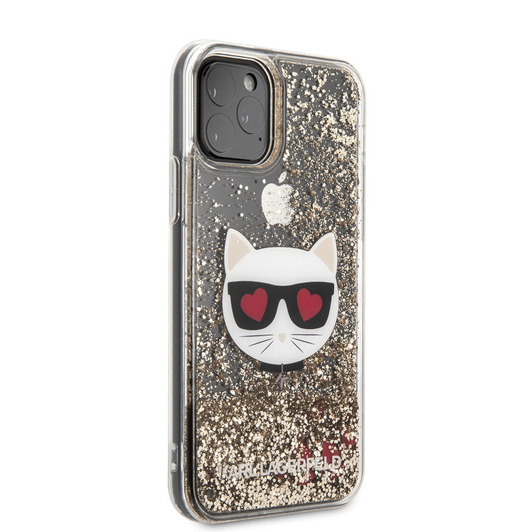 Karl Lagerfeld Apple iPhone 11 Pro TPU Beschermend Backcover hoesje - Goud