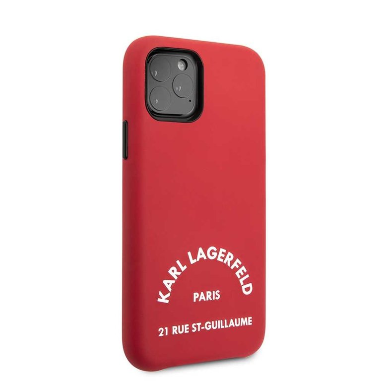 Karl Lagerfeld Apple iPhone 11 Pro TPU Beschermend Backcover hoesje - Rood
