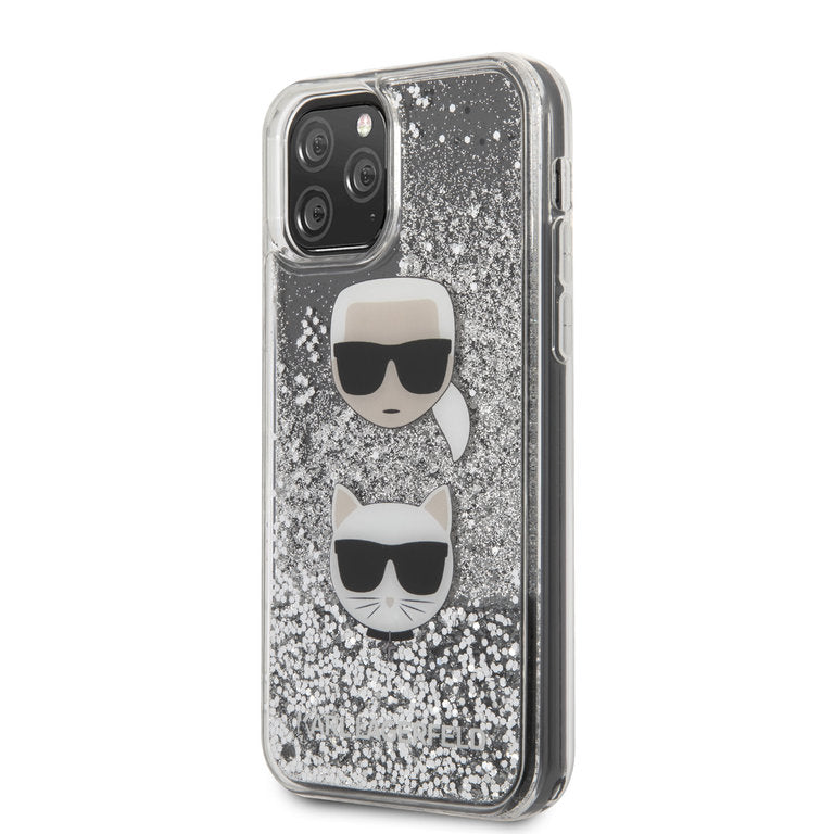Karl Lagerfeld Apple iPhone 11 Pro TPU Beschermend Backcover hoesje - Zilver
