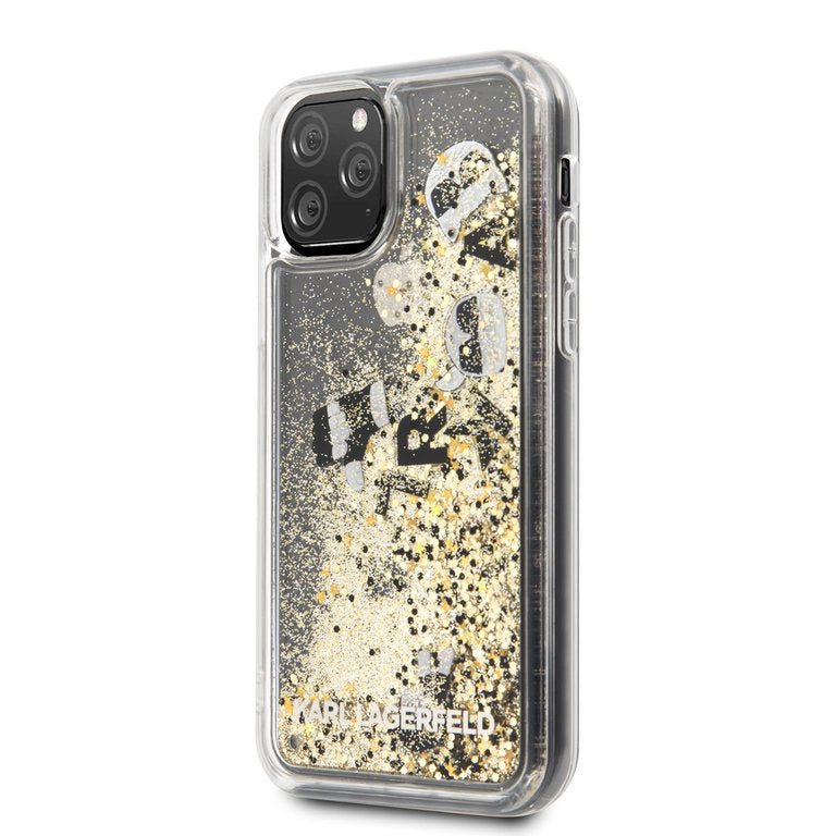 Karl Lagerfeld Apple iPhone 11 Pro TPU Beschermend Backcover hoesje - Goud