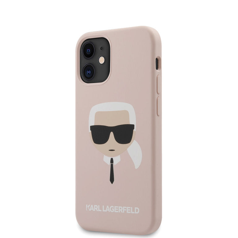 Karl Lagerfeld Apple iPhone 12 Mini TPU Beschermend Backcover hoesje - Roze
