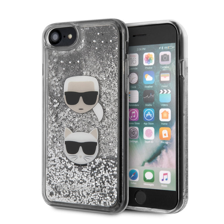 Karl Lagerfeld Apple iPhone 7-8-SE TPU Beschermend Backcover hoesje - Print