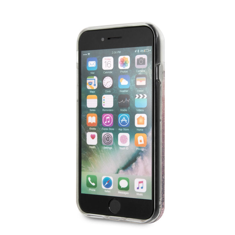 Karl Lagerfeld Apple iPhone 7-8-SE TPU Beschermend Backcover hoesje - Roze