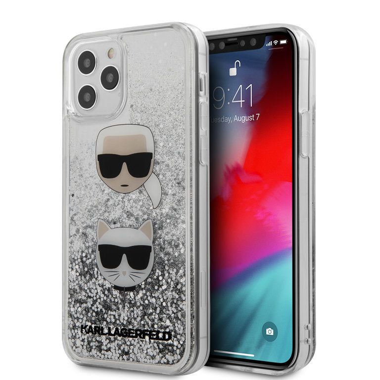 Karl Lagerfeld Apple iPhone 12 Pro Max TPU Beschermend Backcover hoesje - Zilver