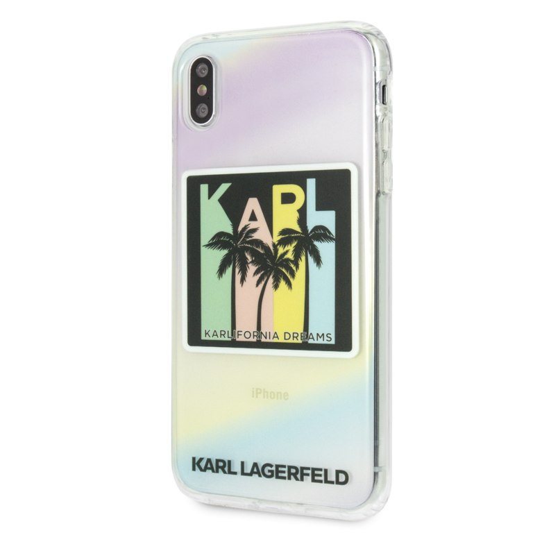 Karl Lagerfeld Apple iPhone Xs Max TPU Beschermend Backcover hoesje - Print