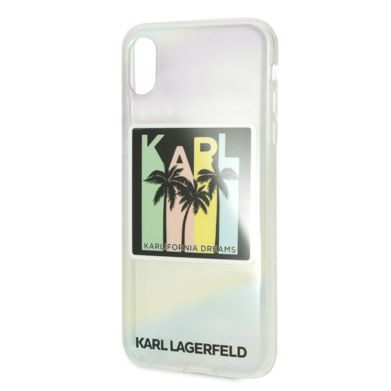Karl Lagerfeld Apple iPhone Xs Max TPU Beschermend Backcover hoesje - Print