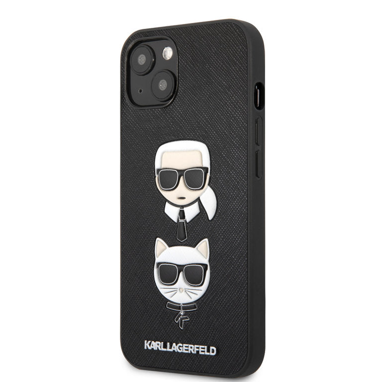 Karl Lagerfeld Apple iPhone 13 Mini TPU Beschermend Backcover hoesje - Zwart