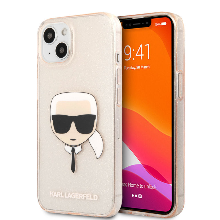 Karl Lagerfeld Apple iPhone 13 Mini TPU Beschermend Backcover hoesje - Transparant