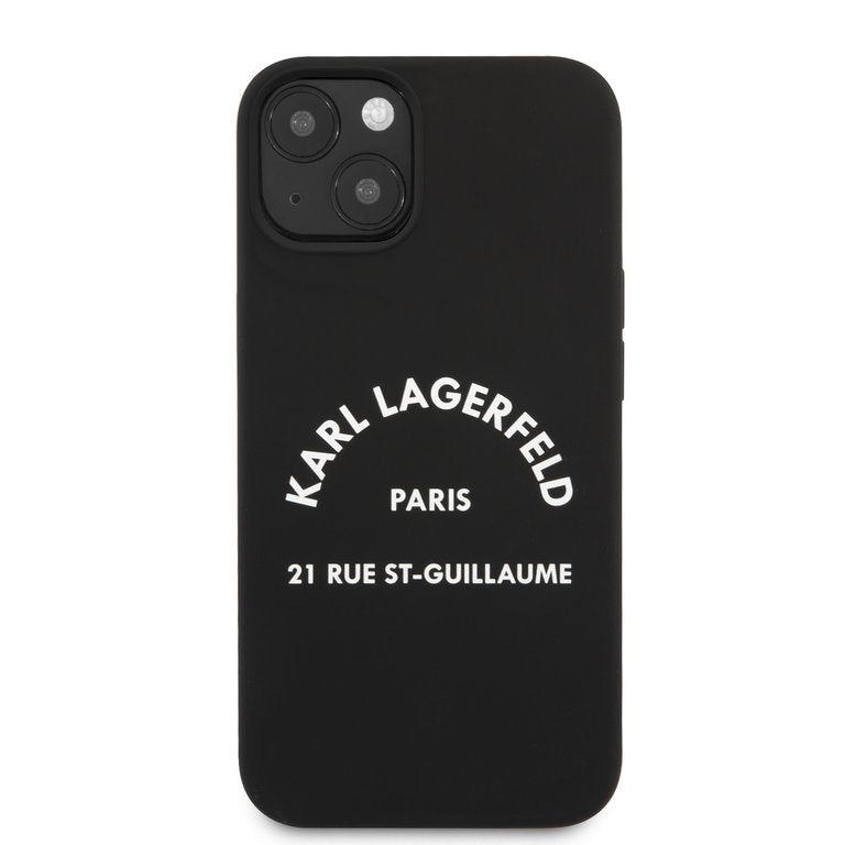 Karl Lagerfeld Apple iPhone 13 Mini TPU Beschermend Backcover hoesje - Zwart