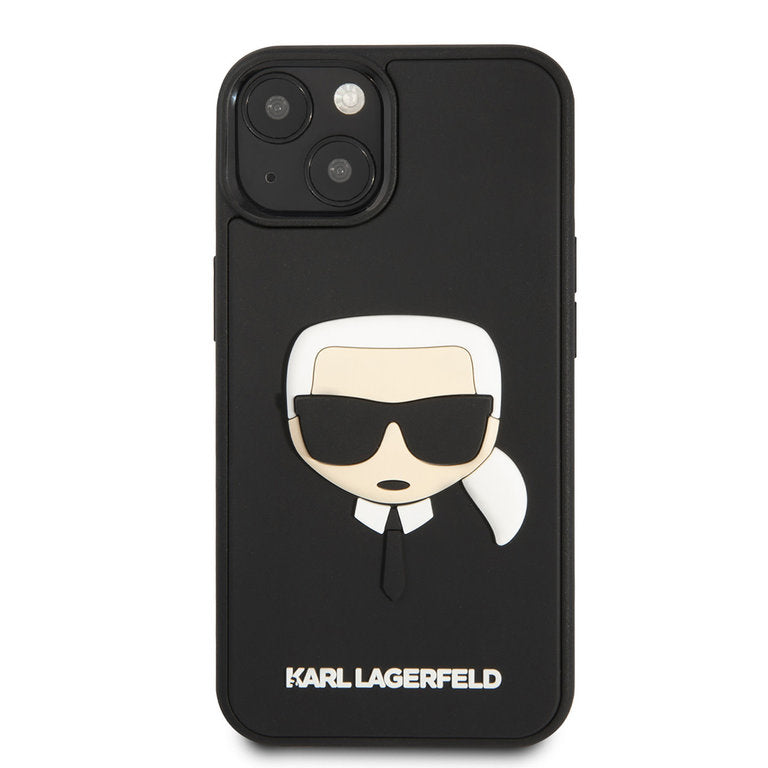 Karl Lagerfeld Apple iPhone 13 Mini TPU Beschermend Backcover hoesje - Zwart