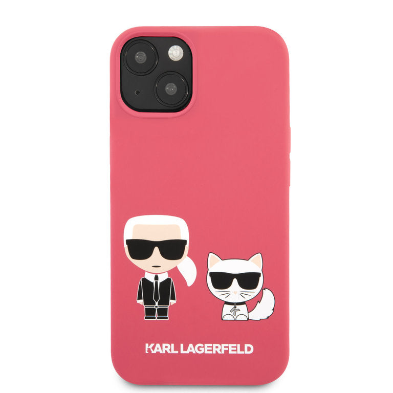 Karl Lagerfeld Apple iPhone 13 Mini TPU Beschermend Backcover hoesje - Roze