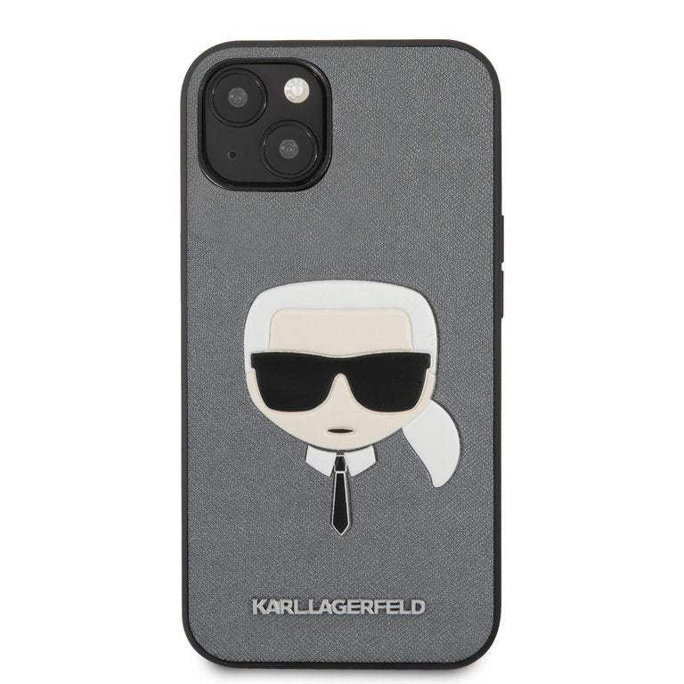 Karl Lagerfeld Apple iPhone 13 Mini TPU Beschermend Backcover hoesje - Zilver