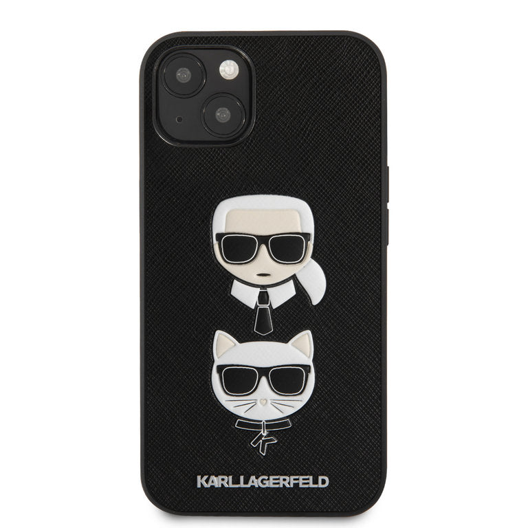 Karl Lagerfeld Apple iPhone 13 Mini TPU Beschermend Backcover hoesje - Zwart