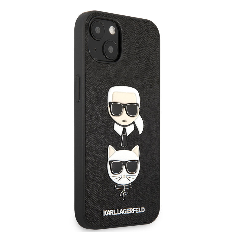 Karl Lagerfeld Apple iPhone 13 Mini TPU Beschermend Backcover hoesje - Zwart