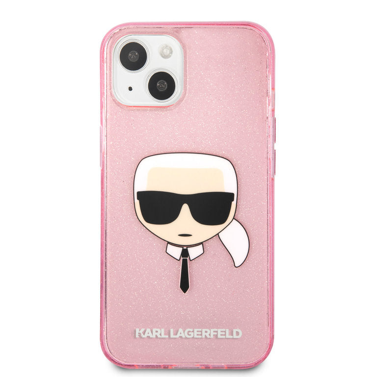 Karl Lagerfeld Apple iPhone 13 Mini TPU Beschermend Backcover hoesje - Roze