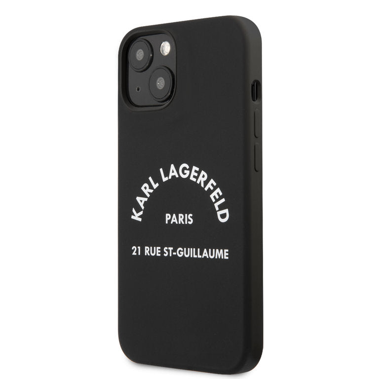 Karl Lagerfeld Apple iPhone 13 Mini TPU Beschermend Backcover hoesje - Zwart