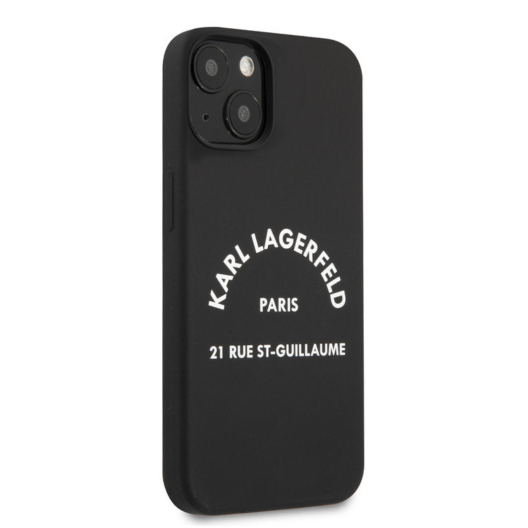 Karl Lagerfeld Apple iPhone 13 Mini TPU Beschermend Backcover hoesje - Zwart