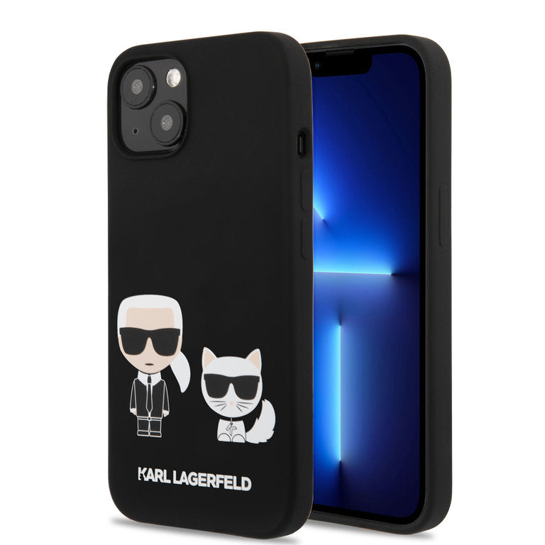 Karl Lagerfeld Apple iPhone 13 Mini TPU Beschermend Backcover hoesje - Zwart