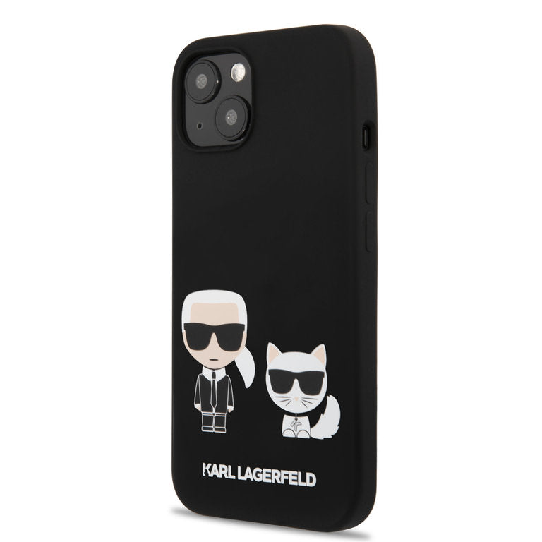 Karl Lagerfeld Apple iPhone 13 Mini TPU Beschermend Backcover hoesje - Zwart