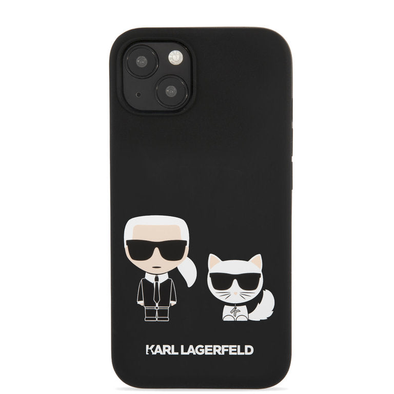 Karl Lagerfeld Apple iPhone 13 Mini TPU Beschermend Backcover hoesje - Zwart