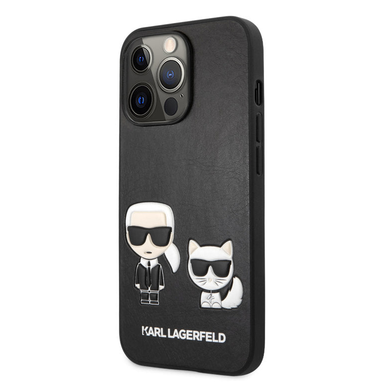Karl Lagerfeld Apple iPhone 13 Pro TPU Beschermend Backcover hoesje - Zwart