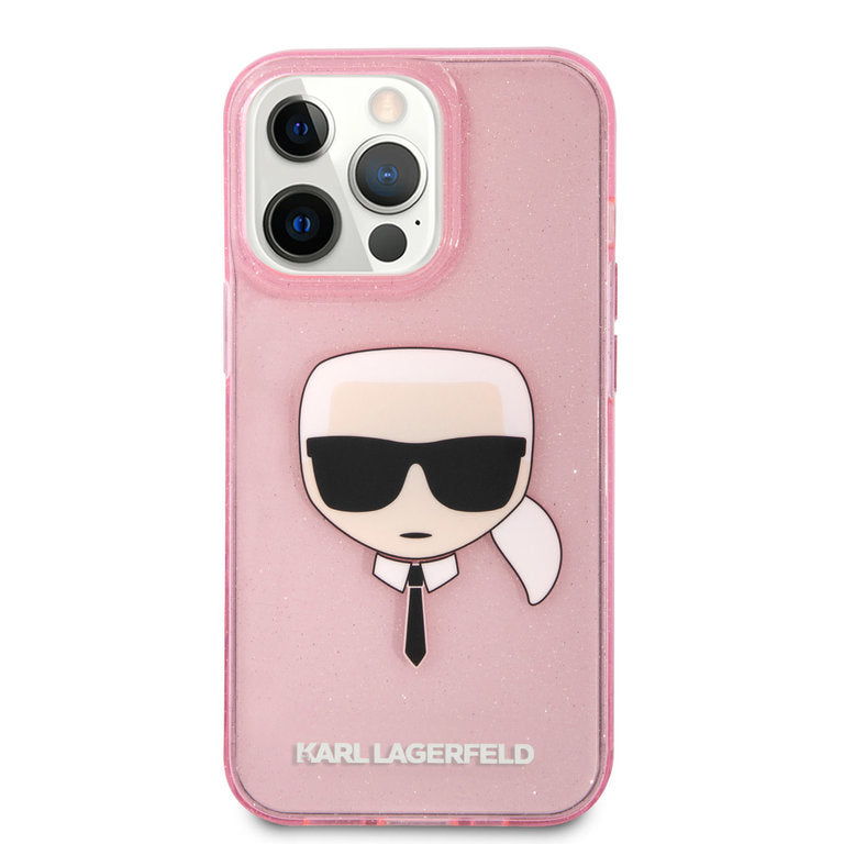 Karl Lagerfeld Apple iPhone 13 Pro TPU Beschermend Backcover hoesje - Roze