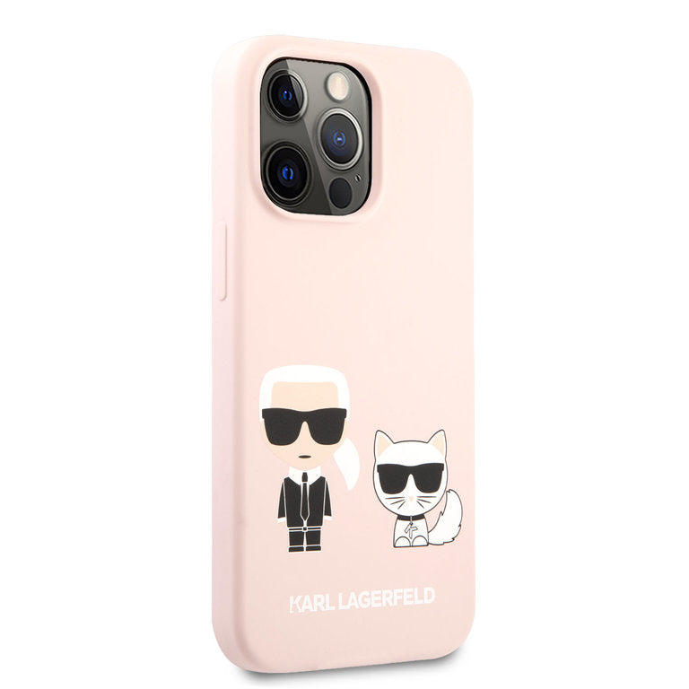 Karl Lagerfeld Apple iPhone 13 Pro TPU Beschermend Backcover hoesje - Roze