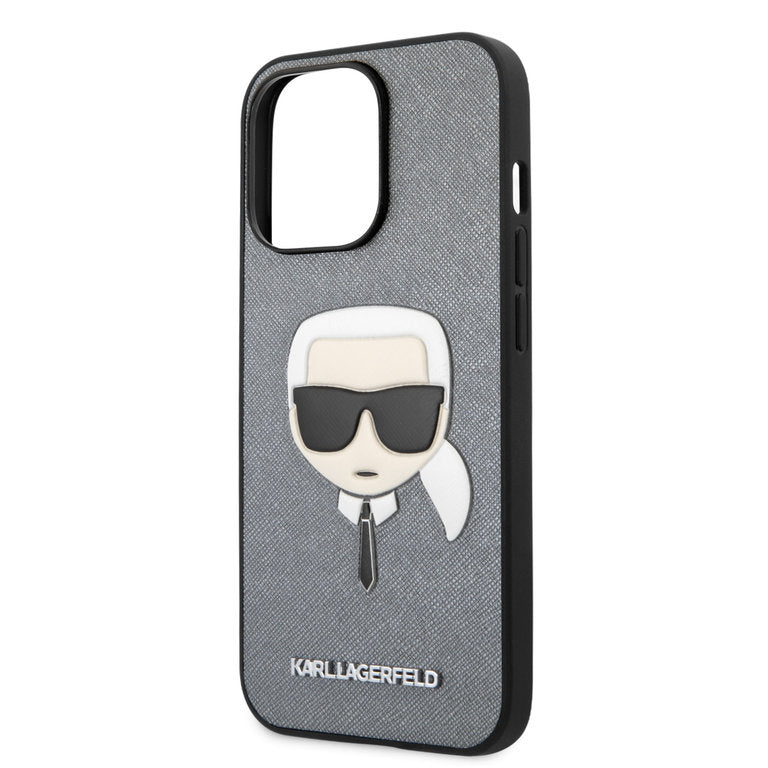 Karl Lagerfeld Apple iPhone 13 Pro TPU Beschermend Backcover hoesje - Zilver