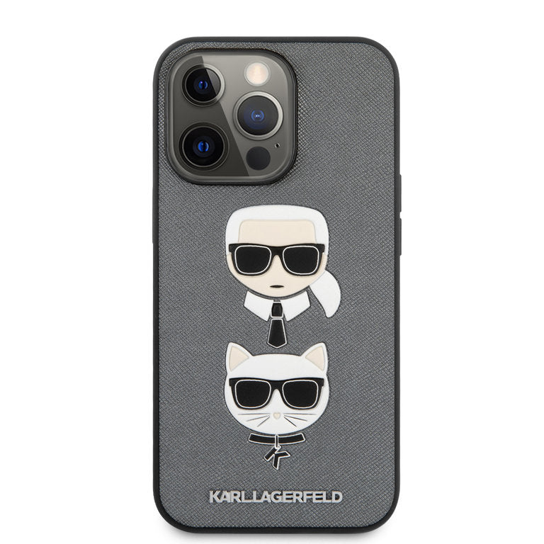 Karl Lagerfeld Apple iPhone 13 Pro TPU Beschermend Backcover hoesje - Zilver