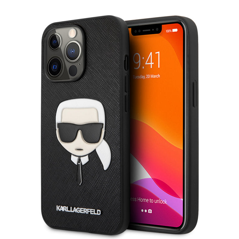 Karl Lagerfeld Apple iPhone 13 Pro Max TPU Beschermend Backcover hoesje - Zwart