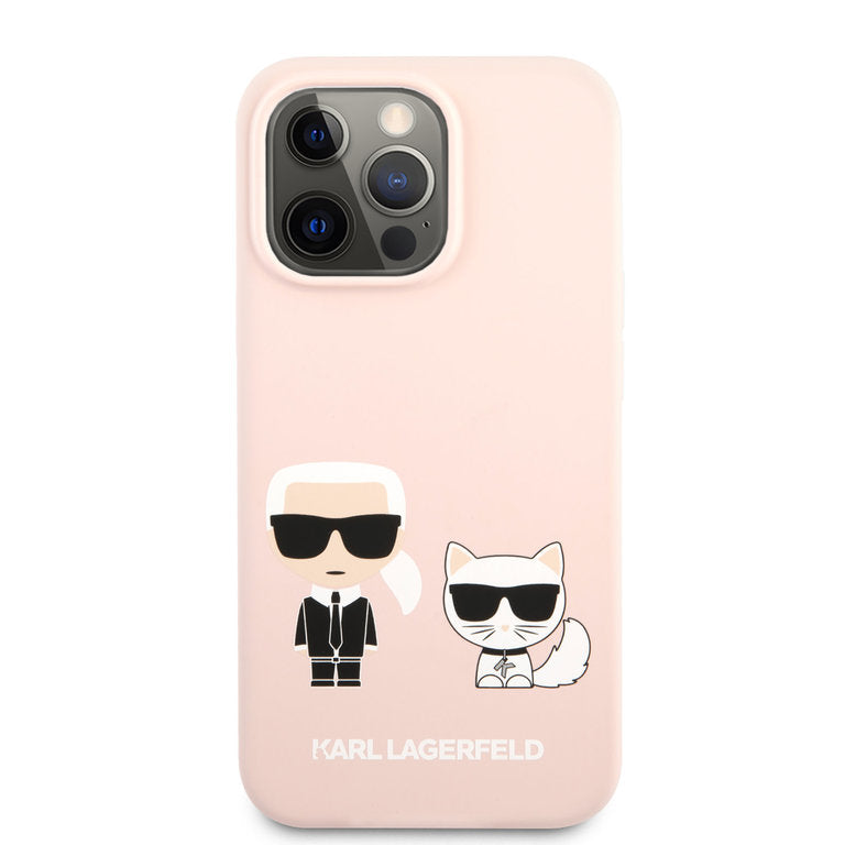 Karl Lagerfeld Apple iPhone 13 Pro Max TPU Beschermend Backcover hoesje - Roze