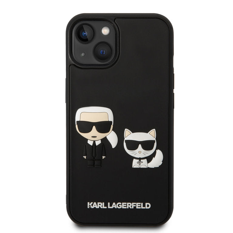 Karl Lagerfeld Apple iPhone 14 Pro TPU Beschermend Backcover hoesje - Zwart