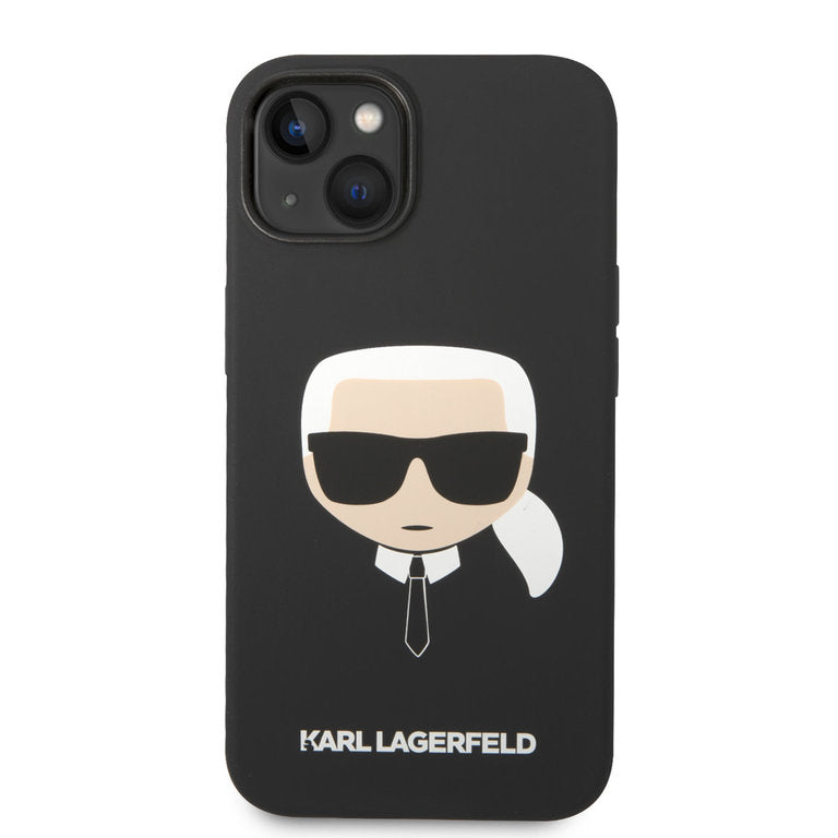 Karl Lagerfeld Apple iPhone 14 TPU Beschermend Backcover hoesje - Zwart