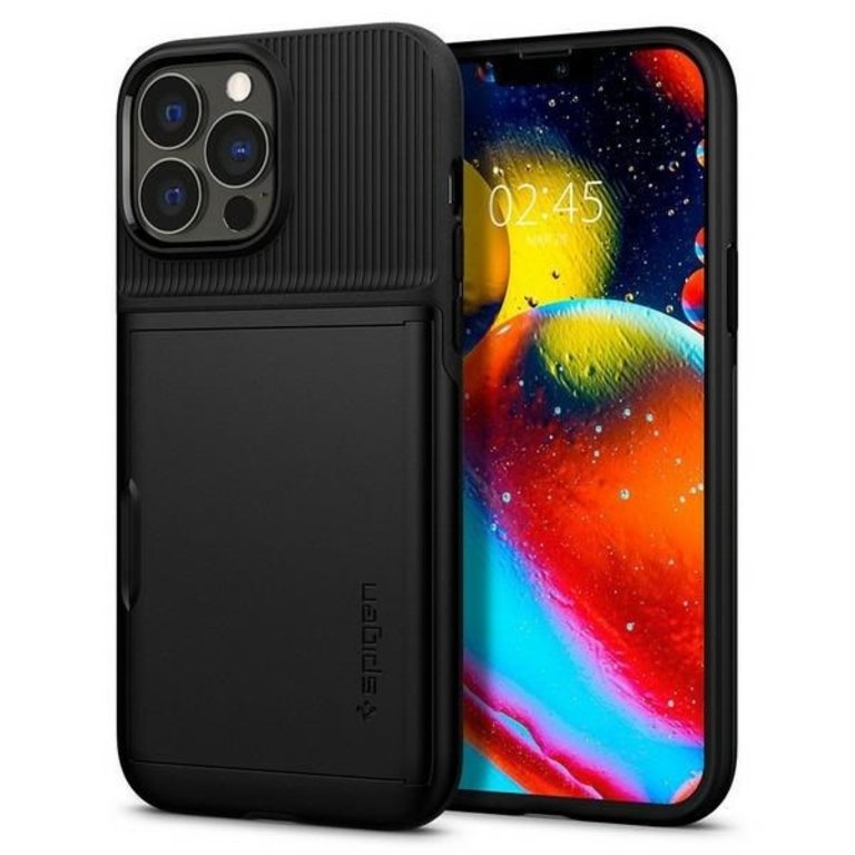 Spigen Apple iPhone 13 Pro Max TPU Beschermend Backcover hoesje - Zwart