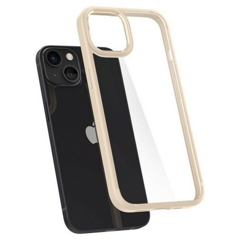 Spigen Apple iPhone 13 TPU Beschermend Backcover hoesje - Beige